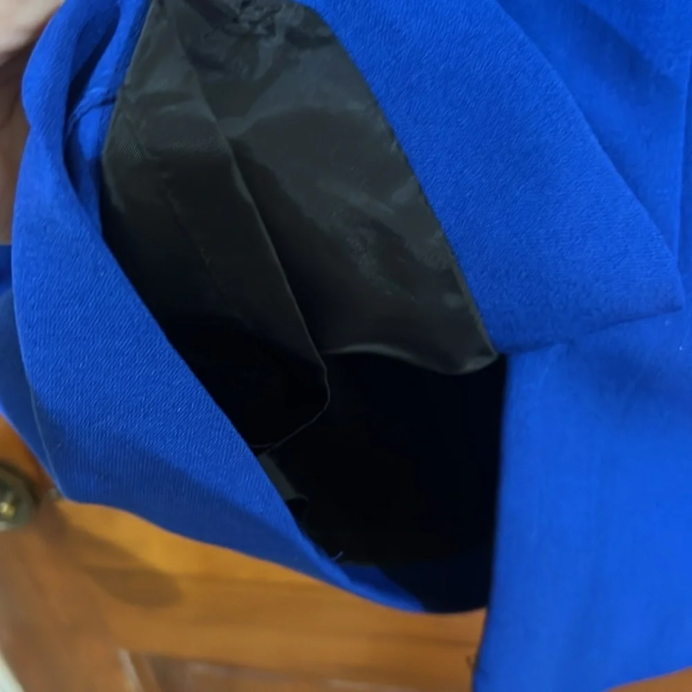 Women’s Lined Kasper Blue and Black Skirt Size 12